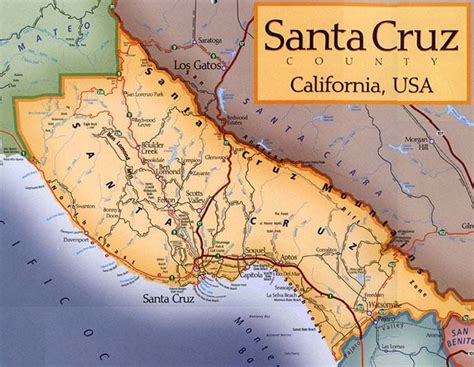 Santa Cruz Map Of California